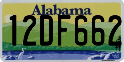 AL license plate 12DF662