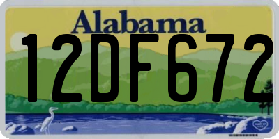AL license plate 12DF672