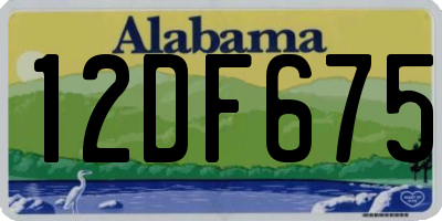 AL license plate 12DF675