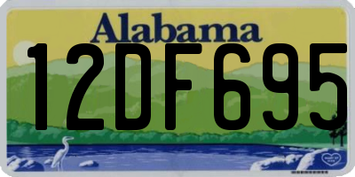 AL license plate 12DF695