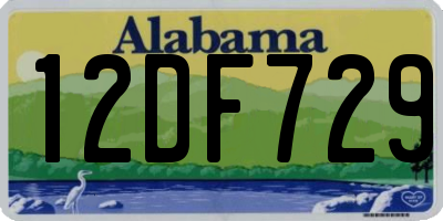 AL license plate 12DF729