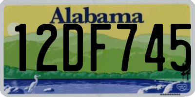 AL license plate 12DF745