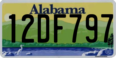 AL license plate 12DF797