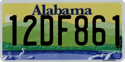 AL license plate 12DF861