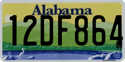 AL license plate 12DF864