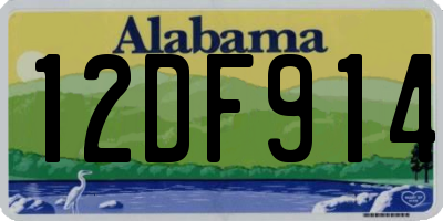 AL license plate 12DF914