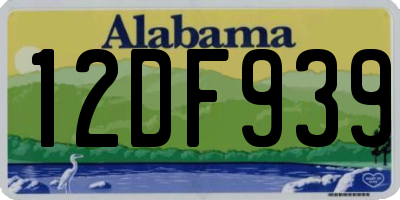 AL license plate 12DF939