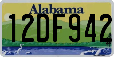 AL license plate 12DF942