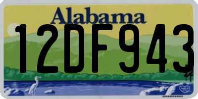 AL license plate 12DF943