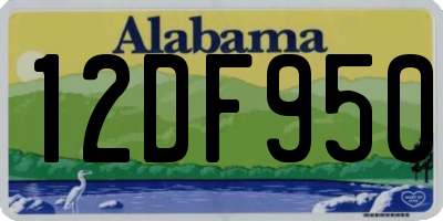 AL license plate 12DF950
