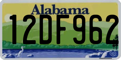 AL license plate 12DF962