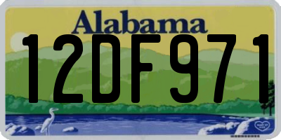 AL license plate 12DF971