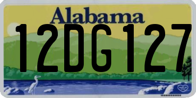 AL license plate 12DG127