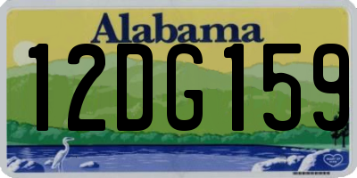 AL license plate 12DG159