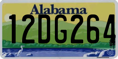 AL license plate 12DG264