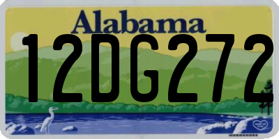 AL license plate 12DG272