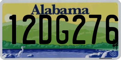 AL license plate 12DG276