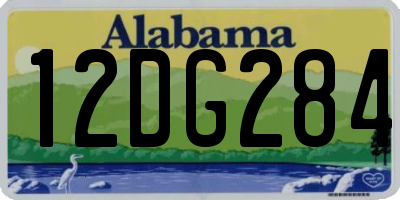AL license plate 12DG284