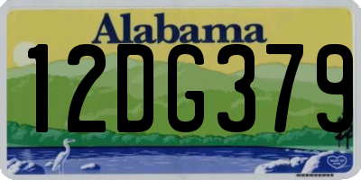 AL license plate 12DG379