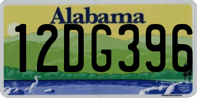 AL license plate 12DG396