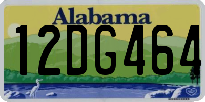 AL license plate 12DG464