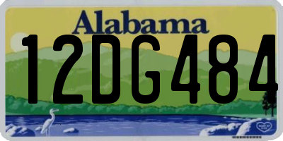 AL license plate 12DG484