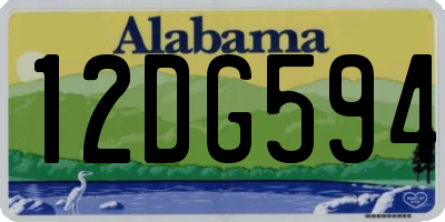 AL license plate 12DG594