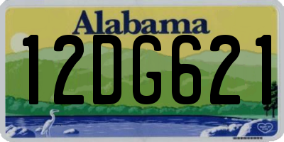 AL license plate 12DG621