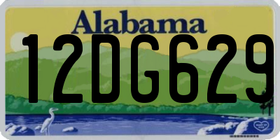 AL license plate 12DG629