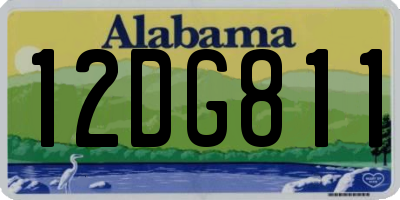 AL license plate 12DG811