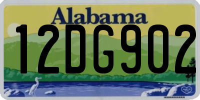 AL license plate 12DG902
