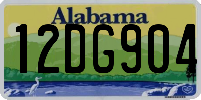 AL license plate 12DG904