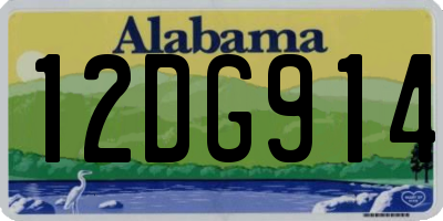 AL license plate 12DG914