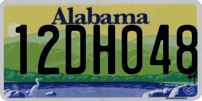 AL license plate 12DH048