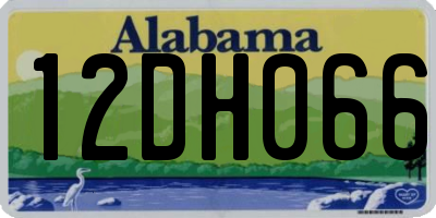 AL license plate 12DH066