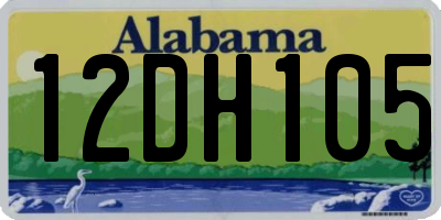AL license plate 12DH105