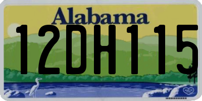 AL license plate 12DH115