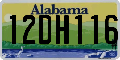 AL license plate 12DH116