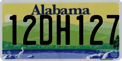 AL license plate 12DH127