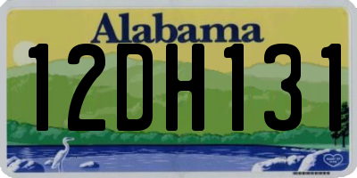 AL license plate 12DH131