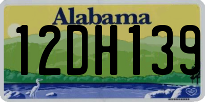 AL license plate 12DH139