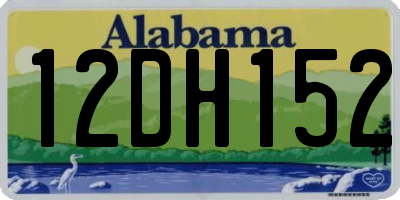 AL license plate 12DH152