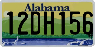 AL license plate 12DH156
