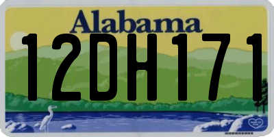 AL license plate 12DH171