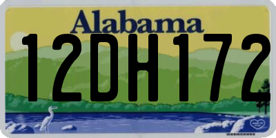 AL license plate 12DH172