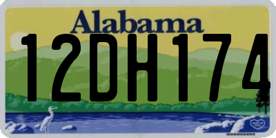 AL license plate 12DH174