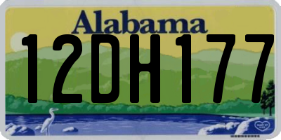 AL license plate 12DH177