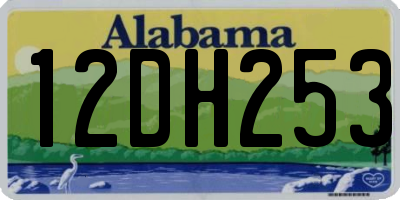 AL license plate 12DH253