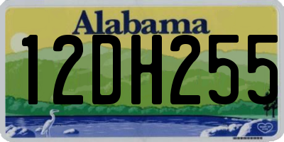 AL license plate 12DH255