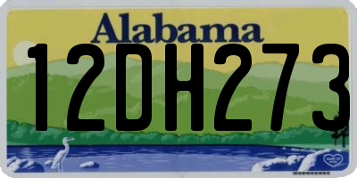 AL license plate 12DH273